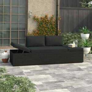 Sonnenliege Poly Rattan Gartenliege Relaxliege Sofa Liege Gartenmöbel vidaXL