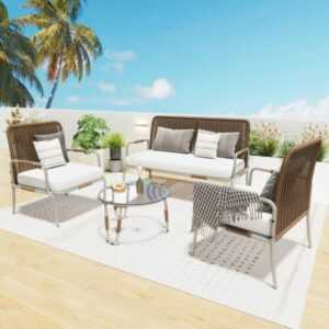 Gartenmöbel Gartenlounge-Set Poly Rattan Sitzgruppe