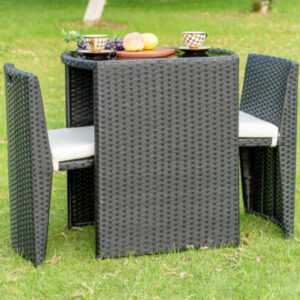 3tlg. Polyrattan Birsto Set / Balkon Set / Sitzgruppe Gartenmöbel 464