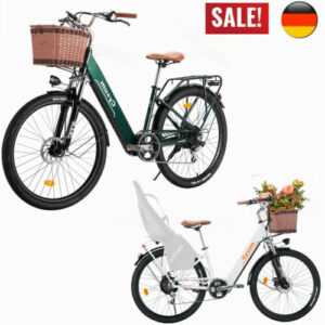 Damen e Bike 26" E-fahrrad 250W E-City bike Hinterradmotor 250 Wh Elektrofahrrad