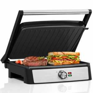 Kontaktgrill 2200W Tischgrill Elektrogrill Grill Panini Maker Sandwich Toaster