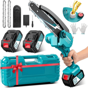 8/6 Zoll Mini Akku Kettensäge Bürstenloser Handkettensäge + 2 Akku Für Makita