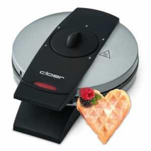 Waffeleisen Cloer-1629 silber für klassische Herzwaffeln 930 W