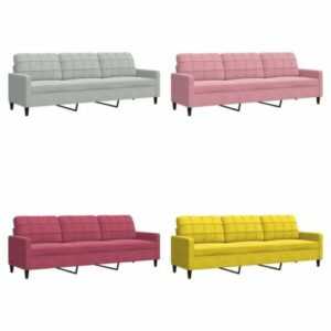 3-Sitzer-Sofa Samt Bett modernes Design Stoff Wohnzimmer Modernes Retro-Sofa neu