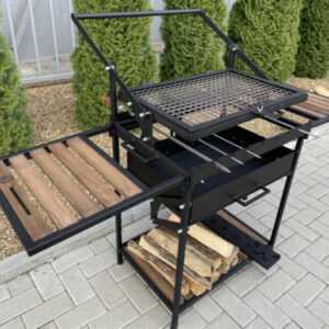 Holz Grill,Wendegrill, Schaschlikgrill, Mangal, 2 in 1, von K.V. Mangal