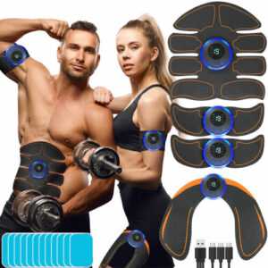 ABS Bauchmuskeltrainer Stimulator EMS Trainingsgerät Elektro Fitness Exerciser