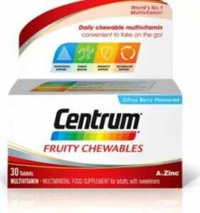 3 X Centrum fruity chewables Multivitamin Tabletten 30x = 90 Tab.