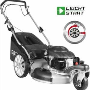 GÜDE Premium Rasenmäher Trike Benzin mit Antrieb Big Wheeler Trike 515D 4in1