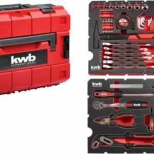 kwb Werkzeugkoffer / Werkzeug-Set, 80-teilig, Einhell E-Case-kompatibel, robust