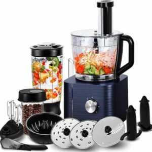 Küchenmaschine 1100W Multifunktional Food Processor 3,2 L Rührschüssel Teig