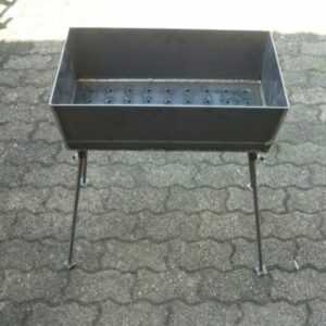 Mangal aus 3 mm 60x27 cm Stahl Grill Mangal Schaschlik  ohne Zubehör