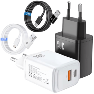 30W Ladegerät 60W Schnellladekabel für iPhone 15/Plus/Pro/Pro Max USB C Adapter