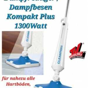 Dampfreiniger Dampfbesen Kompakt Plus 1300Watt  für fast alle Böden  ohne Chemie