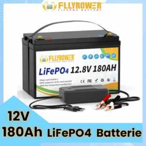 12V 180Ah Lithium Batterie Akku LiFePO4 BMS Wohnmobil Solarbatterie Boot RV