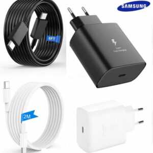 Original Samsung 45W Schnellladegerät Netzteil 2M USB-C Kabel S23 S24 + Ultra