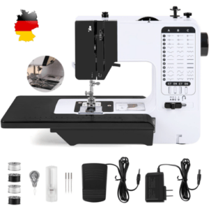 Elektronik Nähmaschine Freiarm mit 38 Stichanwendungen Haushaltsnähmaschine LED