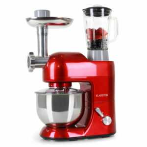 Küchenmaschine Rühr Teig Knetgetät Fleischwolf Standmixer 2000W Edelstahl 5L Rot