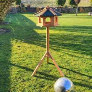 Vogelhaus PIEPMATZ mit Ständer Vogelfutterhaus Futterhaus Vogel Haus Holz Vogel