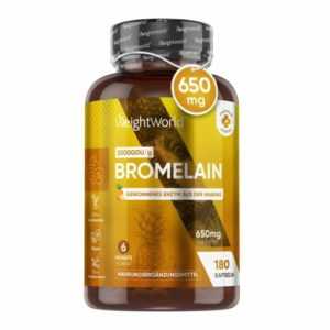 WeightWorld Enzyme Komplex - 180 vegane Kapseln 650mg Bromelain - Ananas Extract