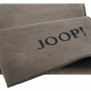 JOOP! Wohndecke 150x200 cm zweifarbig taupe-anthrazit, Baumwolle