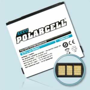 PolarCell HTC DIAM160 DIAM100 BA-S270 1000mAh Hochleistungs-Akku Batterie Accu