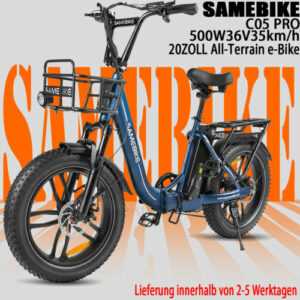 SAMEBIKE 20 Zoll E-Bike Pedelec Cityräder Elektrofahrrad 500W 36V 13Ah Klapprad