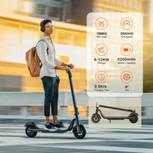 Elektroroller E-Roller 5.2AH E-Scooter 25km/h Erwachsene Faltbar Elektro Scooter