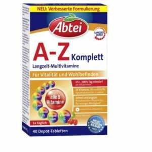 Abtei A Z Komplett Langzeit Multivitamine  24 Vitamine und Mineralstoffe