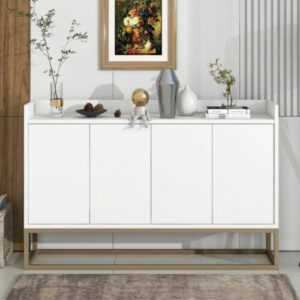 Kommode Sideboard Anrichte Schrank Vitrine Beistellschrank Holzwerkstoff  weiß