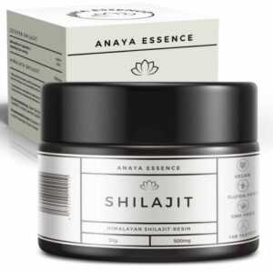 Anaya Essence Original Himalaya Shilajit Resin, 50g Glas 85+ Mineralien Vegan