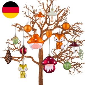 VALERY MADELYN Herbstdeko Halloween Weihnachtskugeln,24 Stück Herbst Deko Zum Au