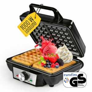 GOURMETmaxx Waffeleisen Belgische Waffeln Waffelautomat Waffeltoaster antihaft