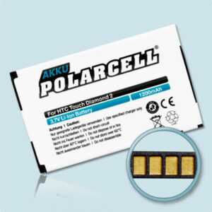 PolarCell Akku für HTC Touch Diamond 2 II T5353 Touch 2 T3333 Batterie Accu Acku