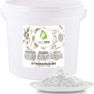 Zitronensäure Monohydrat 5Kg Lebensmittelqualität Greatvita, Reine Citronensäure