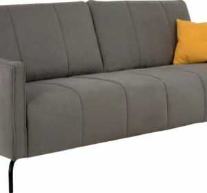 3-Sitzer Sofa grau mit Steppung und Keder hochwertige Verarbeitung