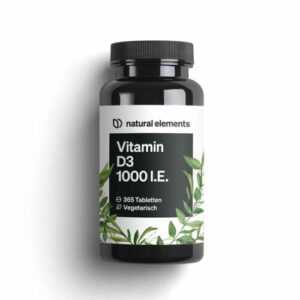 Vitamin D3 1000 I.E. Tabletten NATURAL ELEMENTS