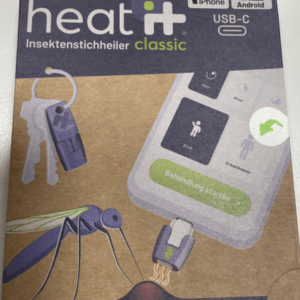 Heat it -Insektenstichheiler USB C -iPhone 15 + Android - chemiefreie Behandlung