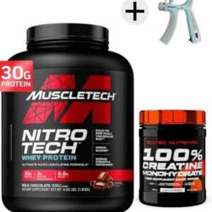 MuscleTech Nitro Tech Whey Protein 1800g Ultimativ+ ScitecNutrition Creatin 300g