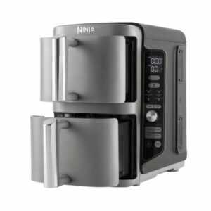 NINJA SL400EU Double Stack 2-Ebenen XL Airfryer Heissluftfritteuse 2470 Watt Gra