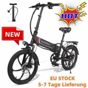 Samebike 20LVXD30 20 Zoll Elektrofahrrad 350W Citybike Faltbar E-Bike 80KM Range