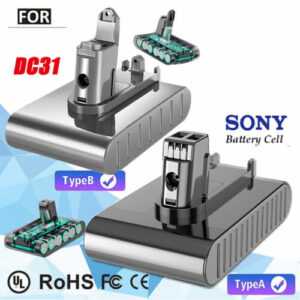 9000mAh Akku für Dyson DC31 DC45 DC44 Animal DC35 DC34 Type A / Type B 917083-01