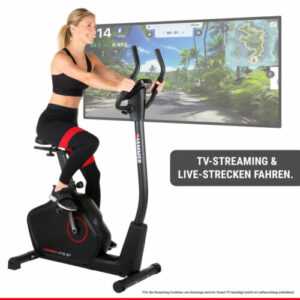 HAMMER Heimtrainer Cardio XT6 BT, Ergometer, Trainingsgerät, Fitnessbike, Cardio