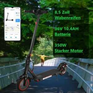 NEW 8.5 Zoll Elektroroller 350W Faltbar E-Scooter 30 Km/h Mit APP