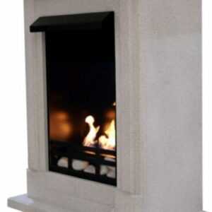 Ethanolkamin Gelkamin Fireplace Cheminee Caminetti Madrid Premium Granit hell