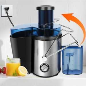 Entsafter Gemüse und Obst 1000W Juicer 500ml mit Großer Einfüllschacht 2 Modus