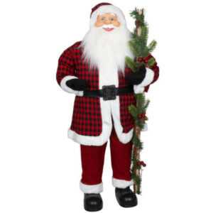 Deko Weihnachtsmann 90cm Kimi rot stehend Santa Claus Dekofigur Weihnachtsdeko