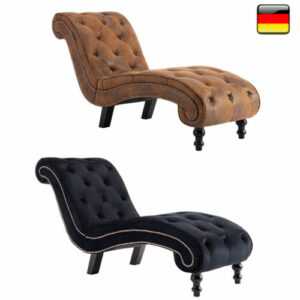 Chaiselongue Relaxliege Liegestuhl Rückenlehne Relaxsessel Wohnzimmer Liege