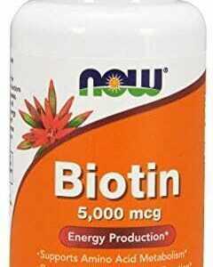 NOW FOODS Biotin 5000mcg (Biotin) 60 pflanzliche Kapseln