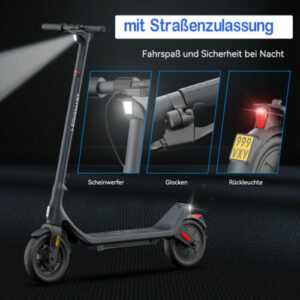 Erwachsene Elektroroller E-Scooter 30km 350W E-Roller mit Straßenzulassung ABE