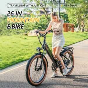 E-Bike 26" City Stadt Urban Retro Elektrofahrrad 25km/h 48V 20Ah Trekking Ebike